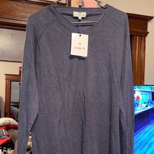 Aqua Deep Blue Knit Top